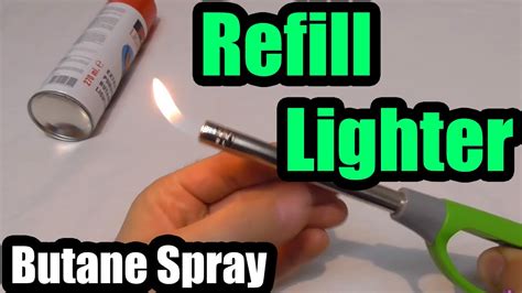 how to refill a lighter with butane gas